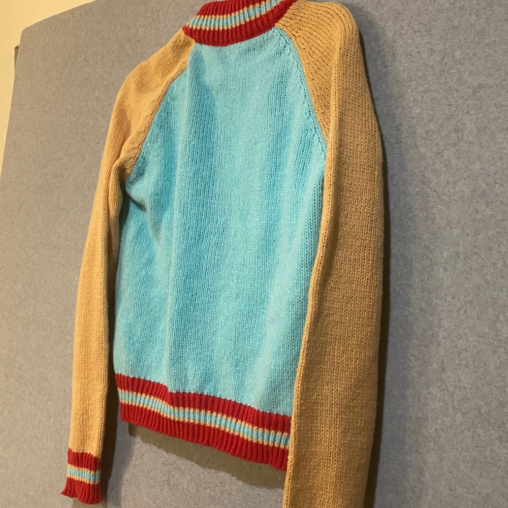 Colorful Funky Sweater with Number Patch - Picture 5 of 5
